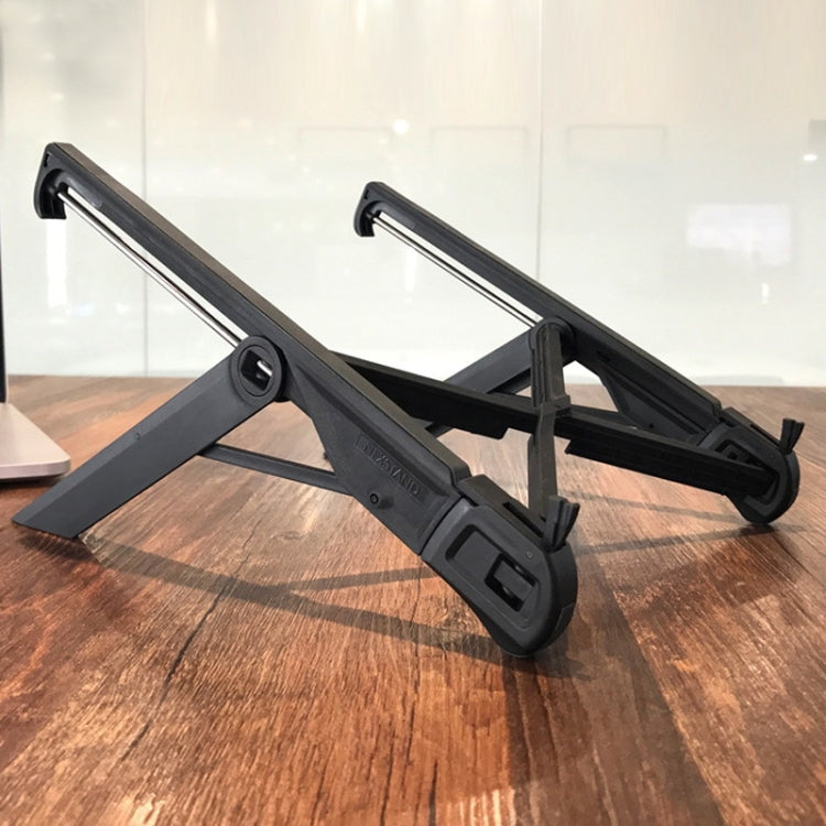 NEXSTAND Laptop Height Extender Holder Stand Folding Portable Computer Heat Dissipation Bracket, Size: 27x3.9x3.6cm(Black) - MacBook Holder by PMC Jewellery | Online Shopping South Africa | PMC Jewellery | Buy Now Pay Later Mobicred