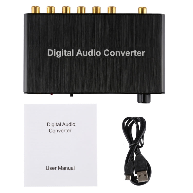2CH Digital Audio Decoder Converter with Optical Toslink SPDIF Coaxial for Home Theater / PS4 / PS3 / XBOX360, Support Volume Control, AC-3, DTS - RCA Adapter by PMC Jewellery | Online Shopping South Africa | PMC Jewellery | Buy Now Pay Later Mobicred