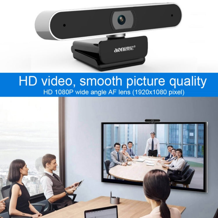 Aoni A30 Beauty FHD 1080P Smart IPTV WebCam Teleconference Teaching Live Broadcast Computer Camera with Microphone (Black) - free shipping - PMC Jewellery - Order now!