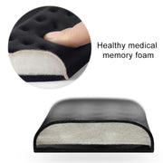Mechanical Keyboard Wrist Rest Memory Foam Mouse Pad, Size : L (Grey)
