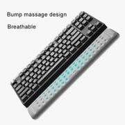 Mechanical Keyboard Wrist Rest Memory Foam Mouse Pad, Size : L (Grey)