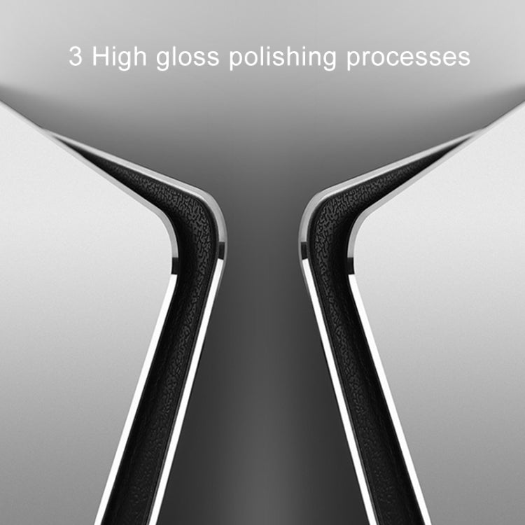 Aluminum Alloy Double-sided Non-slip Mat Desk Mouse Pad, Size : L(Black)