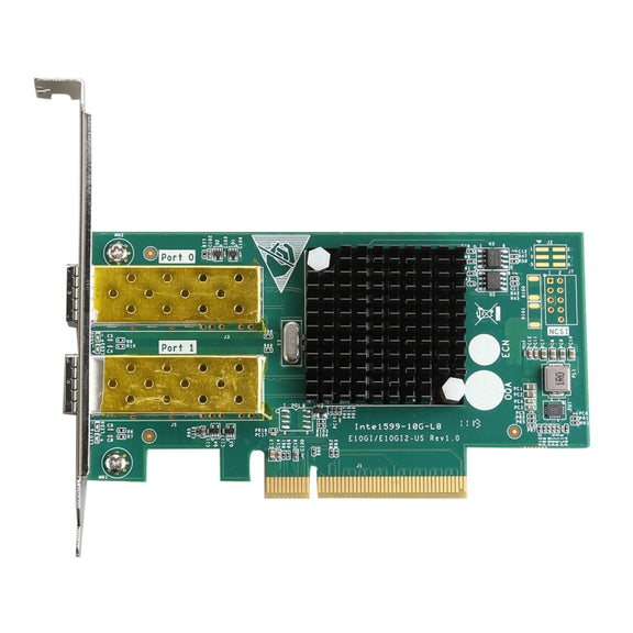 XXA037 Intel 82599 Dual SFP Port  PCI Express FCoE PCIe x8 10 Gigabit Ethernet Network Optical LAN Card Adapter