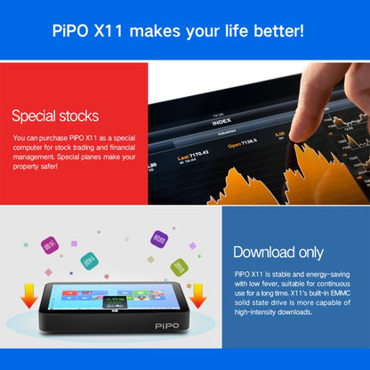 PiPo X11 TV Box Style Tablet Mini PC, 3GB+64GB, 9.0 inch Windows 10 Intel Celeron N4020 Quad Core up to 2.8GHz, US/EU Plug(Black) - free shipping - PMC Jewellery - Order now!