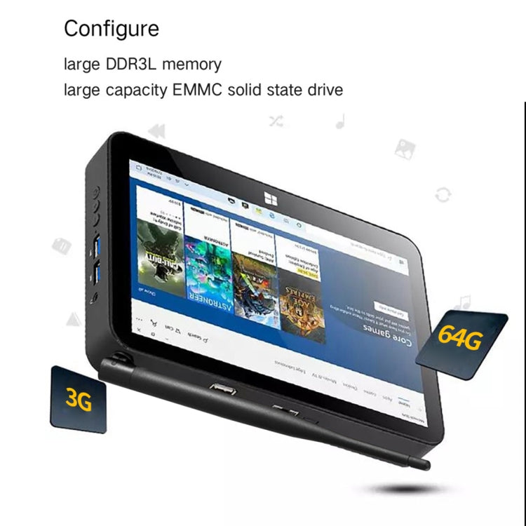 PiPo X11 TV Box Style Tablet Mini PC, 3GB+64GB, 9.0 inch Windows 10 Intel Celeron N4020 Quad Core up to 2.8GHz, US/EU Plug(Black) - free shipping - PMC Jewellery - Order now!