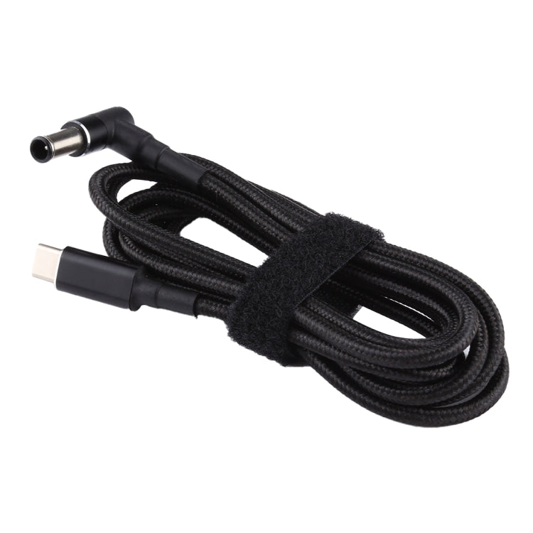PD 100W 6.0 x 1.4mm Elbow to USB-C / Type-C Nylon Weave Power Charge Cable, Cable Length: 1.7m - For Sony by PMC Jewellery | Online Shopping South Africa | PMC Jewellery | Buy Now Pay Later Mobicred