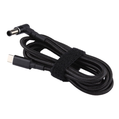PD 100W 6.0 x 1.4mm Elbow to USB-C / Type-C Nylon Weave Power Charge Cable, Cable Length: 1.7m - For Sony by PMC Jewellery | Online Shopping South Africa | PMC Jewellery | Buy Now Pay Later Mobicred