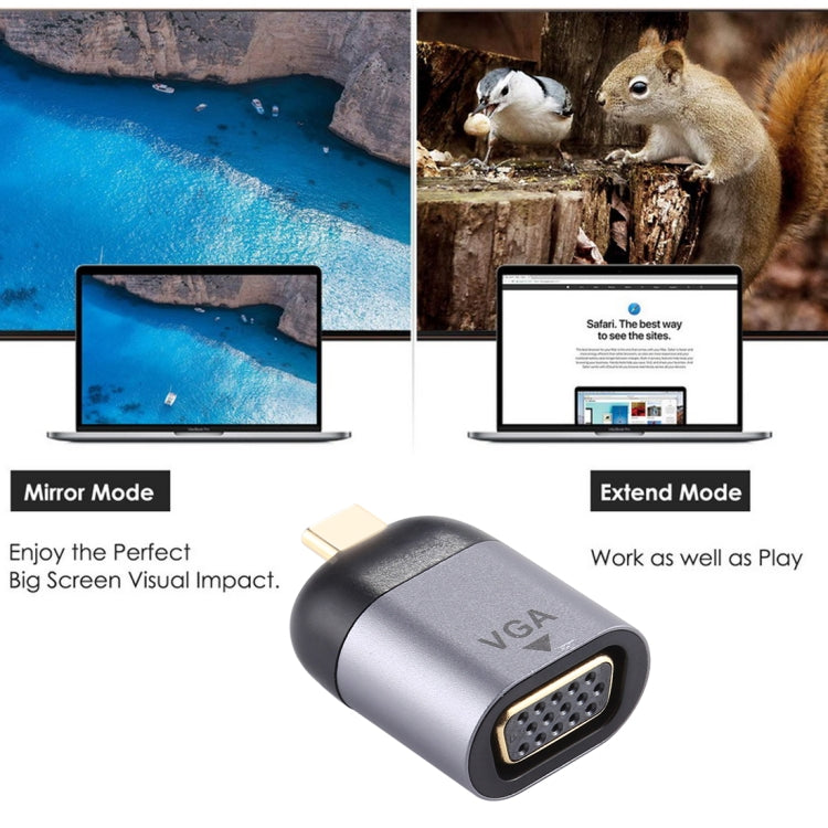 Type-C Male To VGA DB15P Female Adapter - free shipping - PMC Jewellery - Order now!