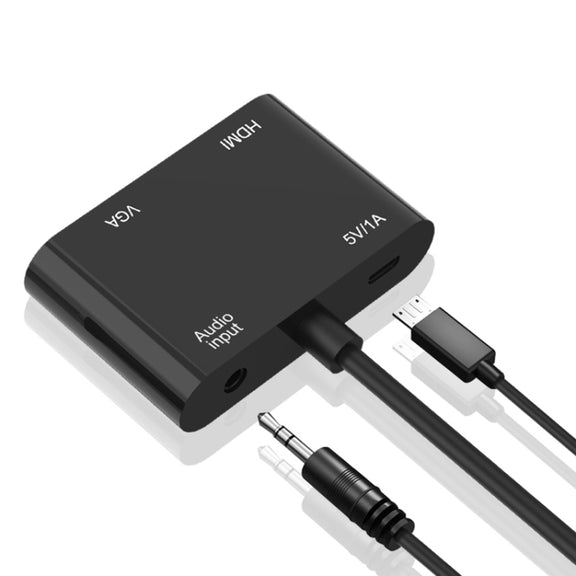 Onten 5138HV 1080P VGA to HDMI + VGA Adapter with Audio