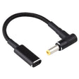 PD 100W 18.5-20V 5.5 x 2.5mm Elbow to USB-C / Type-C Adapter Nylon Braid Cable - Universal Power Adapter by PMC TechLife | Online Shopping South Africa | PMC TechLife