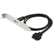50cm USB-C / Type-C Female to USB 3.0 Motherboard 20 Pin Female Panel Expansion Bracket Mount Cable - Cable & Adapters by PMC TechLife | Online Shopping South Africa | PMC TechLife | Buy Now Pay Later Mobicred