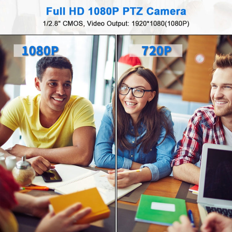 YANS YS-H13UH USB HD 1080P 3X Zoom Wide-Angle Video Conference Camera with Remote Control(Silver)