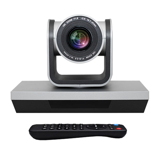 YANS YS-H210U USB HD 1080P 10X Zoom Lens Video Conference Camera with Remote Control, US Plug(Grey) - free shipping - PMC Jewellery - Order now!