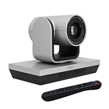 YANS YS-H23U USB HD 1080P 3X Zoom Wide-Angle Video Conference Camera with Remote Control, US Plug (Grey) - free shipping - PMC Jewellery - Order now!