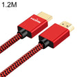 ULT-unite Gold-plated Head HDMI 2.0 Male to Male Nylon Braided Cable, Cable Length: 1.2m(Red) - Cable by ult-unite | Online Shopping South Africa | PMC TechLife | Buy Now Pay Later Mobicred