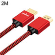 ULT-unite Gold-plated Head HDMI 2.0 Male to Male Nylon Braided Cable, Cable Length: 2m(Red) - free shipping - PMC TechLife - Order now!