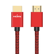 ULT-unite Gold-plated Head HDMI 2.0 Male to Male Nylon Braided Cable, Cable Length: 2m(Red)