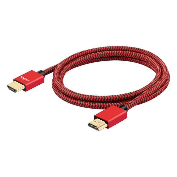 ULT-unite Gold-plated Head HDMI 2.0 Male to Male Nylon Braided Cable, Cable Length: 2m(Red)
