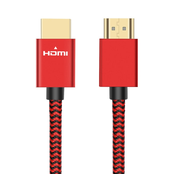 ULT-unite Gold-plated Head HDMI 2.0 Male to Male Nylon Braided Cable, Cable Length: 3m(Red)