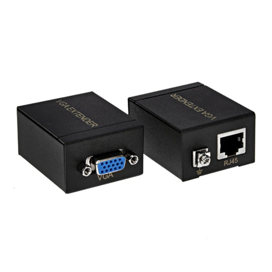 VGA Signal to RJ45 Signal Extender Transmitter + Receiver Converter Ethernet Cable, Transmission Distance: 60m - VGA Extender by PMC Jewellery | Online Shopping South Africa | PMC Jewellery | Buy Now Pay Later Mobicred