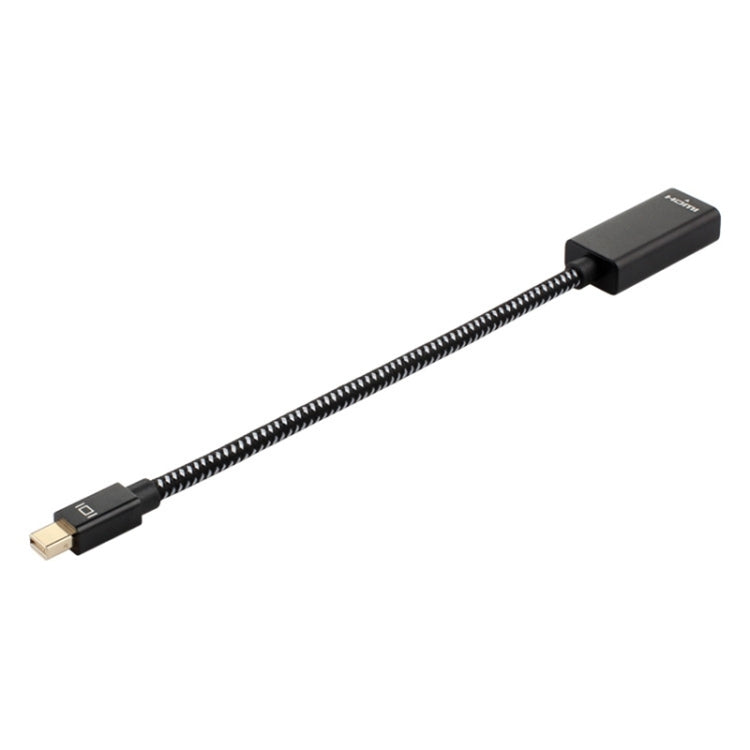 Mini DP to 1080P HD HDMI PP Yarn Woven Net Adapter Cable (Black) -  by PMC Jewellery | Online Shopping South Africa | PMC Jewellery | Buy Now Pay Later Mobicred