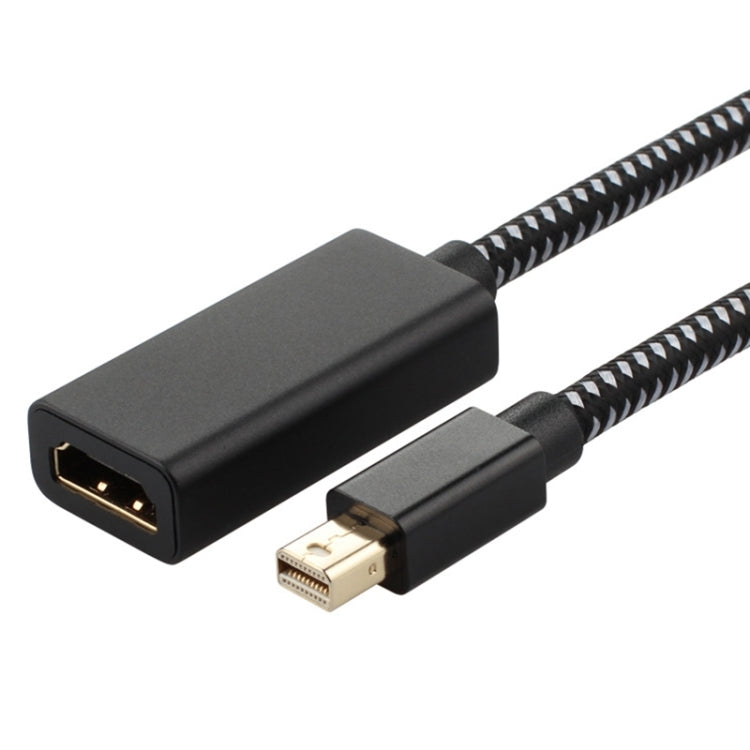 Mini DP to 1080P HD HDMI PP Yarn Woven Net Adapter Cable (Black) -  by PMC Jewellery | Online Shopping South Africa | PMC Jewellery | Buy Now Pay Later Mobicred