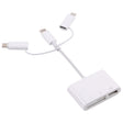 NK 103T 8 Pin + USB-C / Type-C + Micro USB to USB + SD / TF Card Camera Adapter - Converter & Adapter by PMC TechLife | Online Shopping South Africa | PMC TechLife | Buy Now Pay Later Mobicred