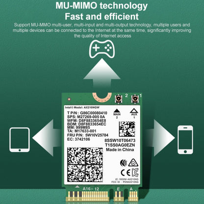 COMFAST AX210 vPro-M 5374Mbps Bluetooth 5.2 Tri-band Wireless Network Card - free shipping - PMC Jewellery - Order now!