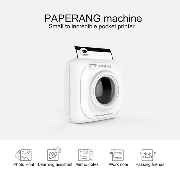 PAPERANG P1 Portable ABS Bluetooth 4.0 Printer Thermal Photo Phone Wireless Connection Printer - Printer by PMC TechLife | Online Shopping South Africa | PMC TechLife | Buy Now Pay Later Mobicred