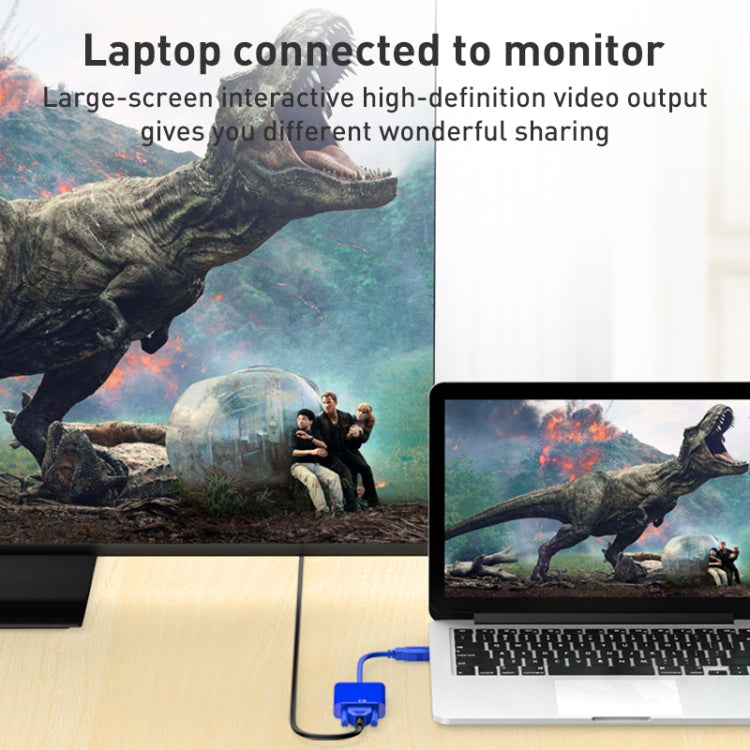 HW-1501 USB to VGA HD Video Converter (Black) - Adapter by PMC TechLife | Online Shopping South Africa | PMC TechLife | Buy Now Pay Later Mobicred