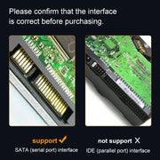 TC44 USB-C / Type-C to SATA Hard Disk Drive Converter for 2.5 inch Solid State and Mechanical Hard Drives (Black)