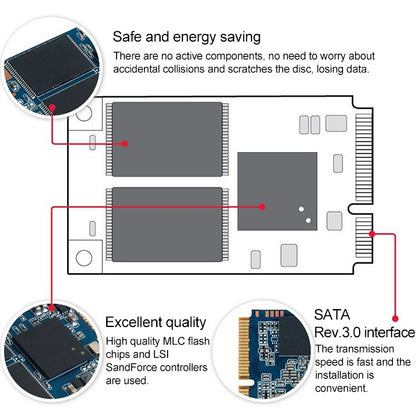 JingHai 1.8 inch mSATA Solid State Drive, Flash Architecture: MLC, Capacity: 64GB - free shipping - PMC Jewellery - Order now!