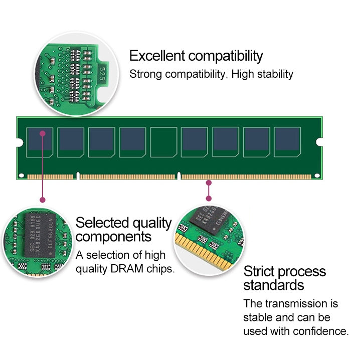 JingHai 1.5V DDR3 1333 / 1600MHz 8GB Memory RAM Module for Desktop PC - free shipping - PMC Jewellery - Order now!