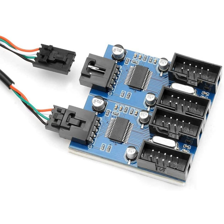 Rocketek HC427 9 Pin USB2.0 HUB Adapter One-to-Four Splitter Circuit Board - USB 2.0 HUB by ROCKETEK | Online Shopping South Africa | PMC Jewellery | Buy Now Pay Later Mobicred
