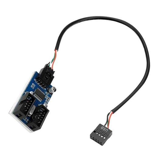 Rocketek HC427 9 Pin USB2.0 HUB Adapter One-to-Two Splitter Circuit Board - free shipping - PMC Jewellery - Order now!
