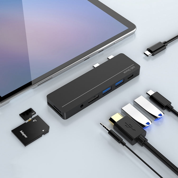 Rocketek SHX5 Multifunctional Dual Type-C Ports Expansion Dock HUB Adapter - free shipping - PMC Jewellery - Order now!