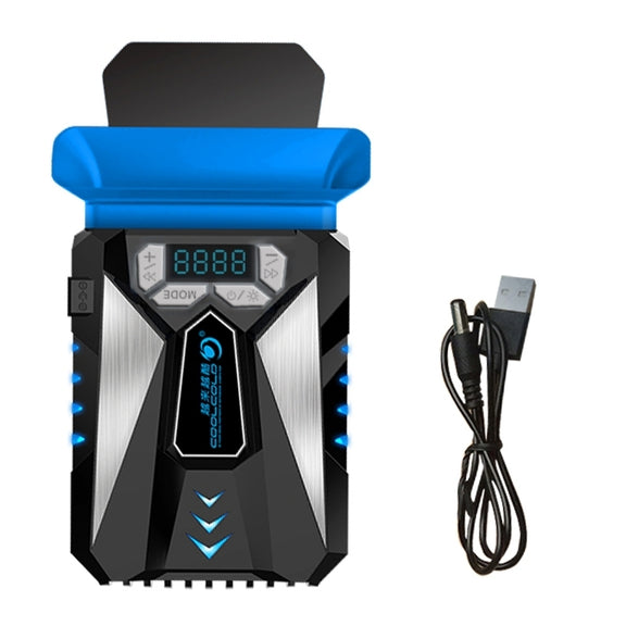 Ice Troll 5 COOLCOLD Portable Laptop Cooling Fan Air Cooler Speed Adjustable High Performance Notebook Fan Cooler Controller(Black)