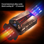 Ice Troll 7 COOLCOLD Portable Laptop Notebook Fan Turbo Radiator Ultra Silent Cooling Fan, AC 220V(Bronze)