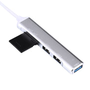 5 in 1 USB-C / Type-C 3.1 to SD / TF Card Slot + 3 USB 3.0 Ports Multifunctional Docking Station HUB (Grey)