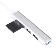 5 in 1 USB-C / Type-C 3.1 to SD / TF Card Slot + 3 USB 3.0 Ports Multifunctional Docking Station HUB (White)