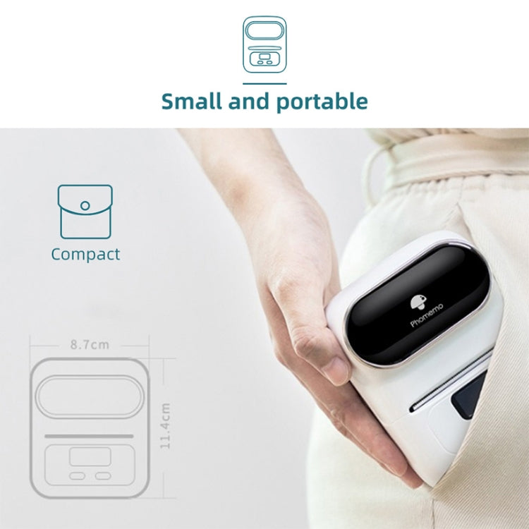 Phomemo M110 Home Handheld Mini Bluetooth Thermal Printer (Orange) - Printer by PMC TechLife | Online Shopping South Africa | PMC TechLife | Buy Now Pay Later Mobicred