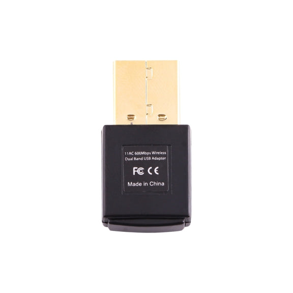 EDUP EP-AC1619 Mini Wireless USB 600Mbps 2.4G / 5.8Ghz 150M+433M Dual Band WiFi Network Card for Nootbook / Laptop / PC(Black)
