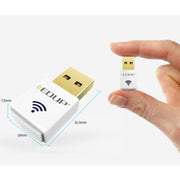 EDUP EP-AC1619 Mini Wireless USB 600Mbps 2.4G / 5.8Ghz 150M+433M Dual Band WiFi Network Card for Nootbook / Laptop / PC(White)
