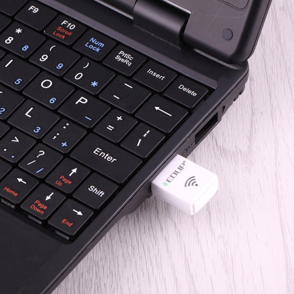 EDUP EP-AC1619 Mini Wireless USB 600Mbps 2.4G / 5.8Ghz 150M+433M Dual Band WiFi Network Card for Nootbook / Laptop / PC(White)