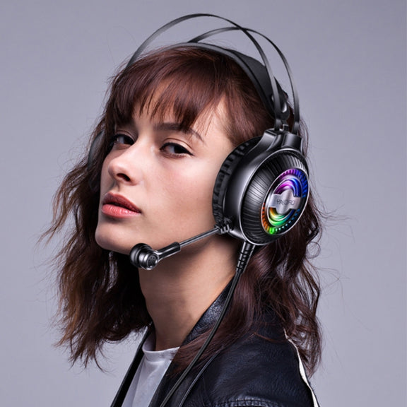 YINDIAO Q4 Head-mounted Wired Gaming Headset with Microphone, Version: Dual 3.5mm + USB(White)