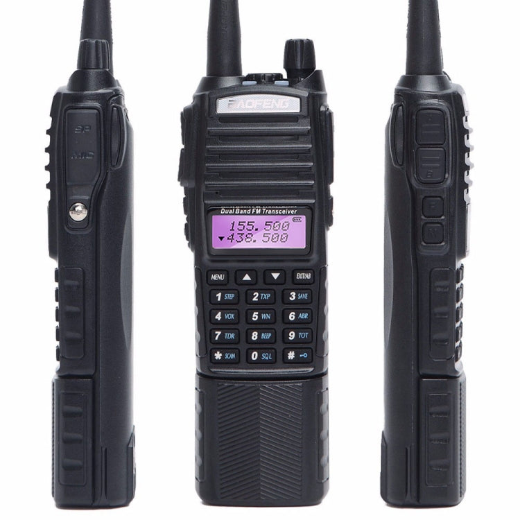 BaoFeng UV-82T Tri-Band Two-Way Radio Dual Antenna Handheld Walkie Talkie, EU Plug - free shipping - PMC TechLife - Order now!