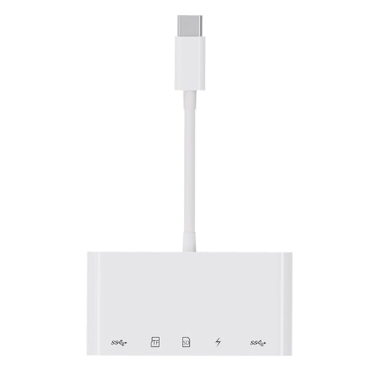 NK-1032TC 5 in 1 USB-C Male to SD / TF / 2xUSB / Type-C Female Adapter - Converter & Adapter by PMC Jewellery | Online Shopping South Africa | PMC Jewellery | Buy Now Pay Later Mobicred