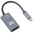 TH001 USB-C / Type-C Male to HDTV Female 4K UHD Adapter(Grey) - Converter & Adapter by PMC TechLife | Online Shopping South Africa | PMC TechLife | Buy Now Pay Later Mobicred