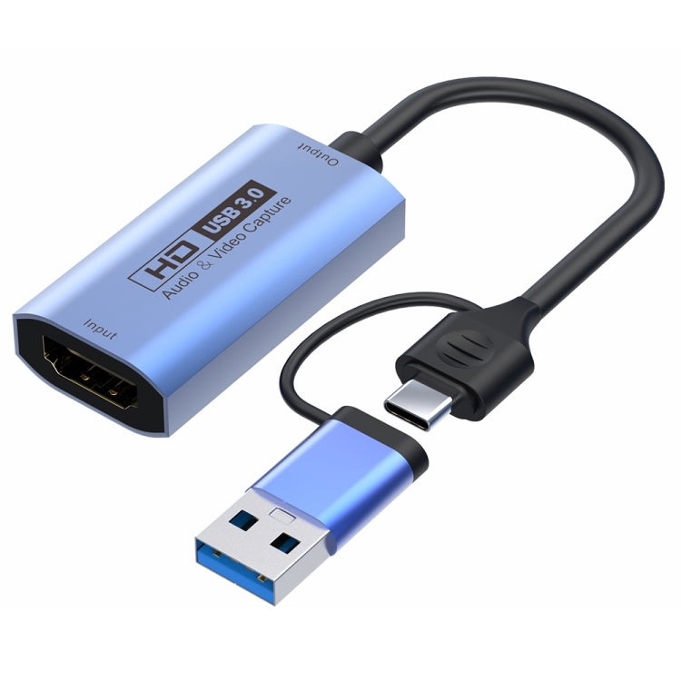 Z29C HDMI/F Female to USB-C / Type-C+USB 3.0/M Male HD Video Capture Card - Video Capture Solutions by PMC TechLife | Online Shopping South Africa | PMC TechLife | Buy Now Pay Later Mobicred