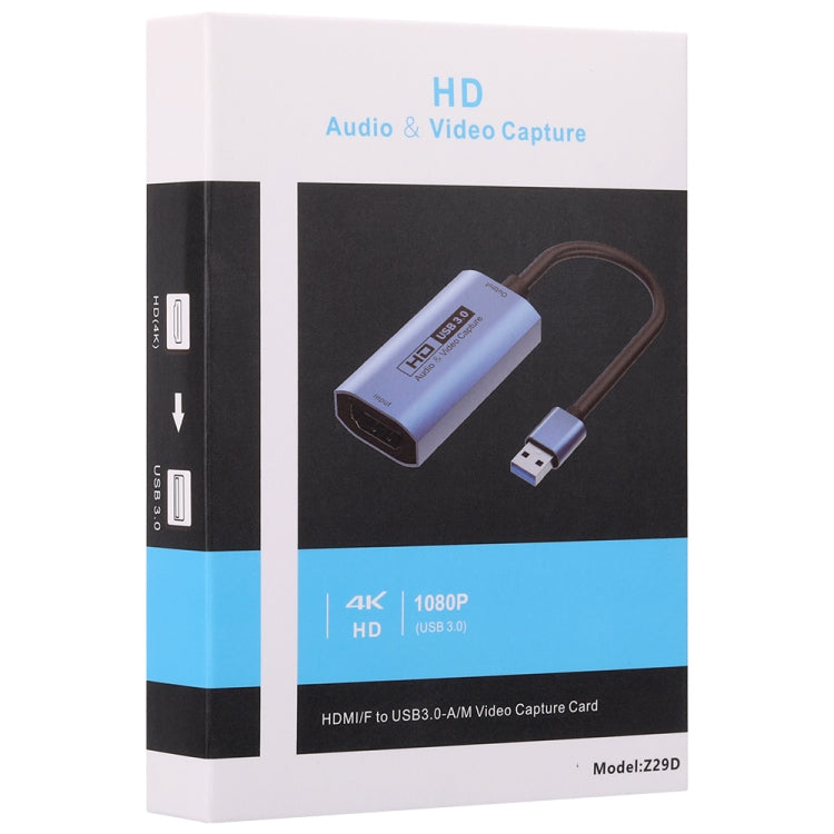 Z29D HDMI/F Female to USB 3.0/M Male HD Video Capture Card with Cable - Video Capture Solutions by PMC TechLife | Online Shopping South Africa | PMC TechLife | Buy Now Pay Later Mobicred